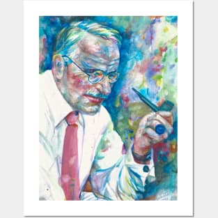 CARL JUNG - watercolor portrait .& Posters and Art